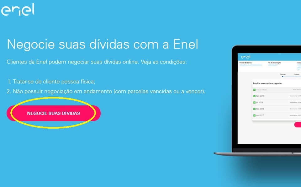 Parcelamento De Contas De Luz Atrasadas Enel